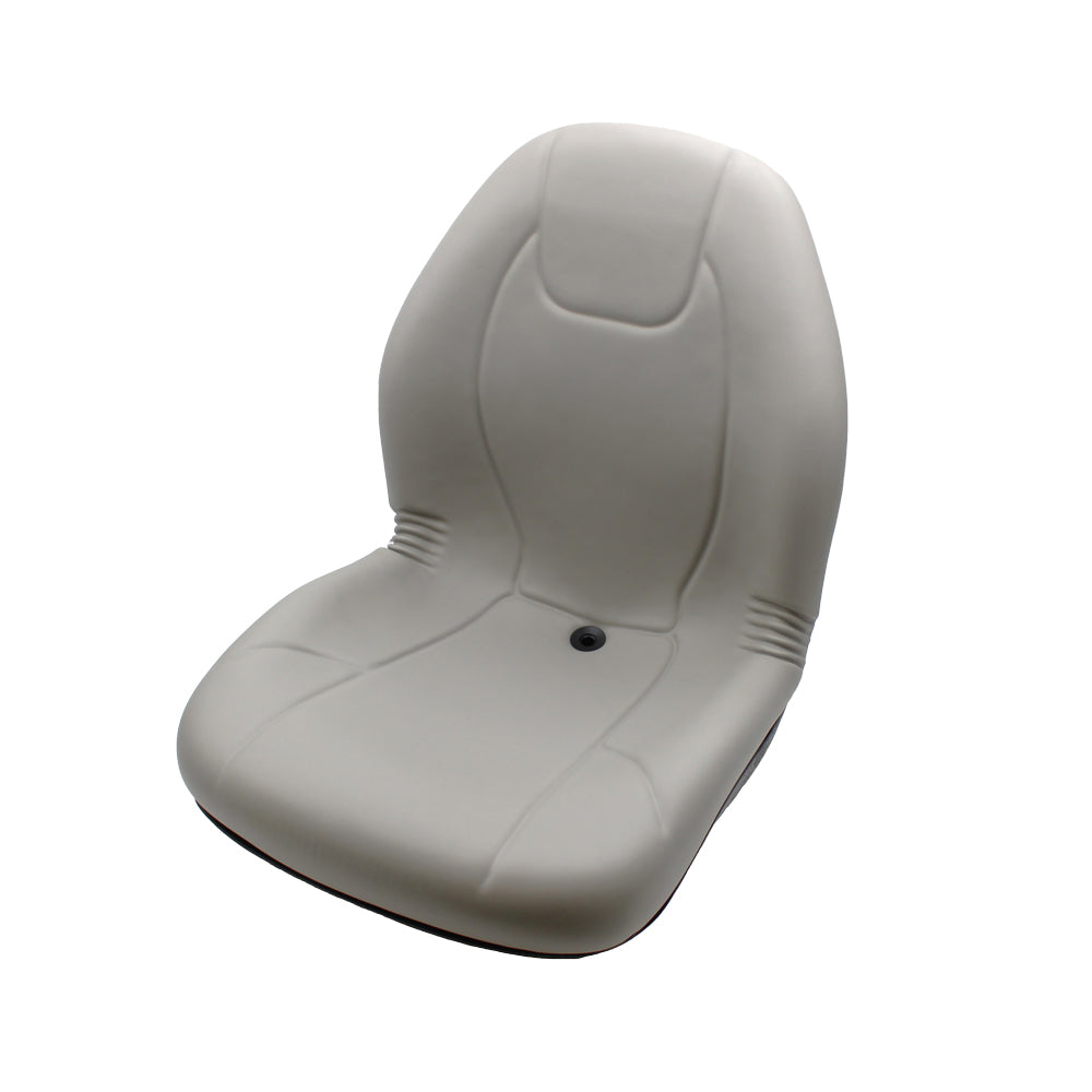 Gray Vinyl Ultra High Back Seat Fits Ford/New Holland Replaces 790501