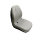 Gray Vinyl Ultra High Back Seat Fits Exmark Replaces 1-513147
