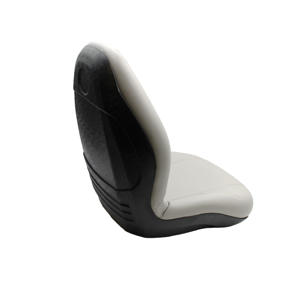 Gray Vinyl Ultra High Back Seat Fits Ford/New Holland Replaces 790501