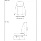 Gray Seat w/armrests Fits AGCO Fits Allis Tractors, Fits Case, Fits JD