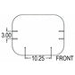 (3 pc.) Black Vinyl Cushion Set Fits International 1066 1206 1256 1456 1466