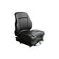 S8302049 Sears Low Back Seat, Black Vinyl w/ Air Suspension Fits Bush Hog