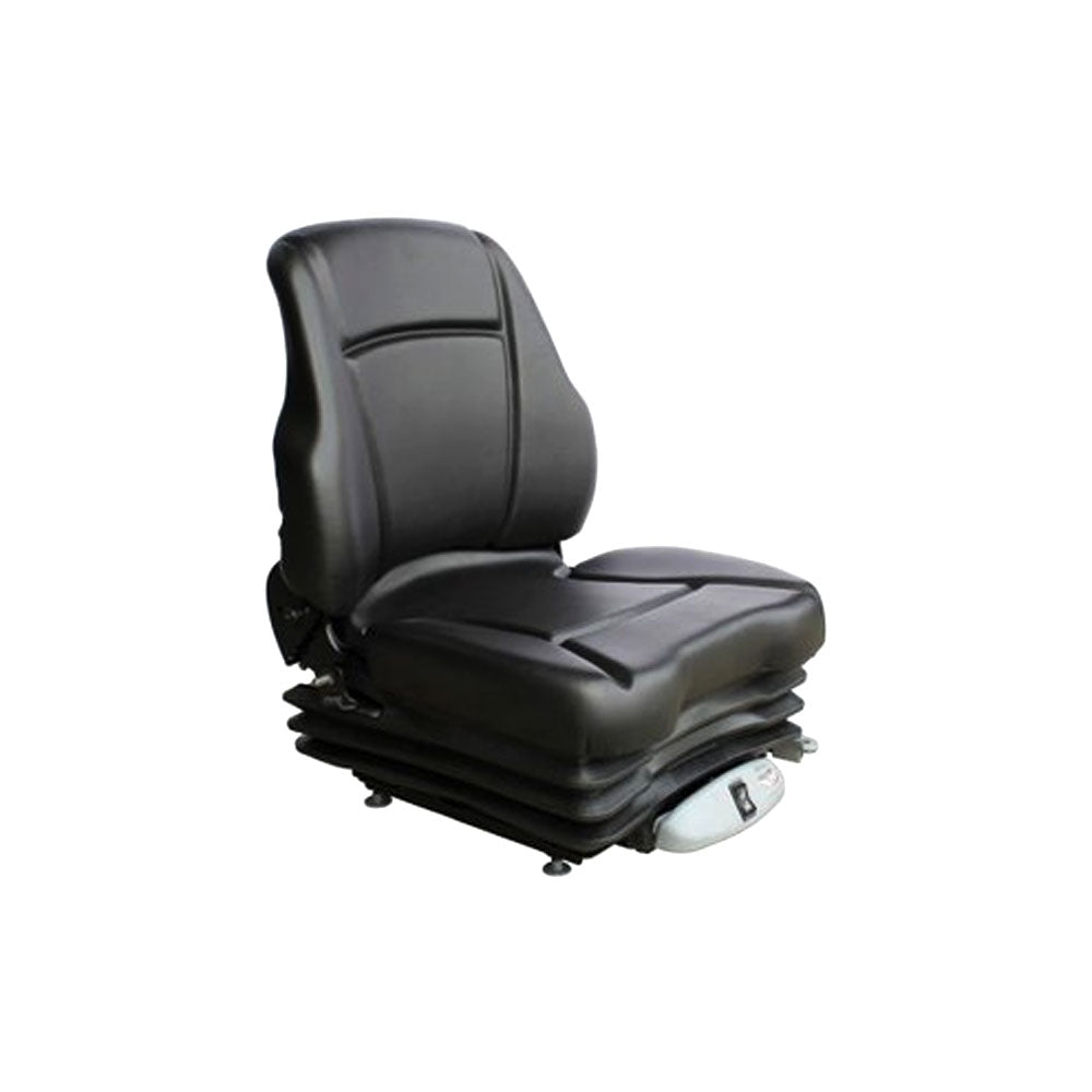 S8302049 Sears Low Back Seat, Black Vinyl w/ Air Suspension Fits Caterpillar