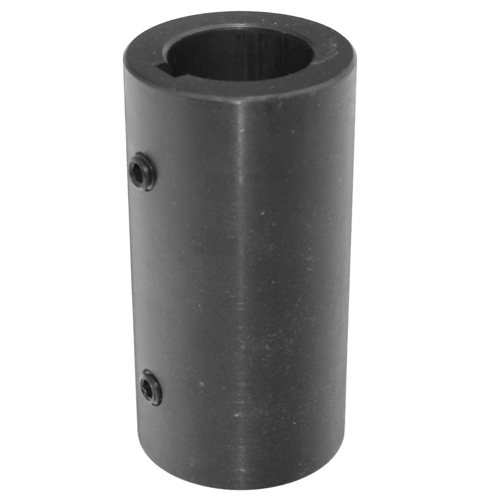 Round Solid Shaft Coupler Fits 1-7/16" Shafts W/Keyway and Set Screws