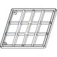 Front Grille Fits Case/International Harvester Replaces 3121231R1