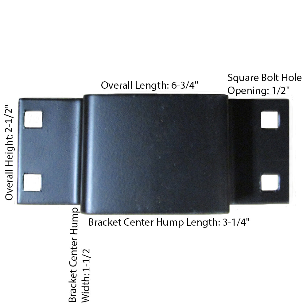One New Bolt-On Stake Pocket Bracket 6.75" Overall Length 12 Gauge Steel B-2373G