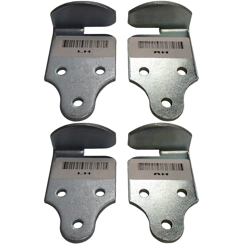 (4) Trailer Utility Wood Sides Latch Rack Stake Body Gates Corner Brackets Set