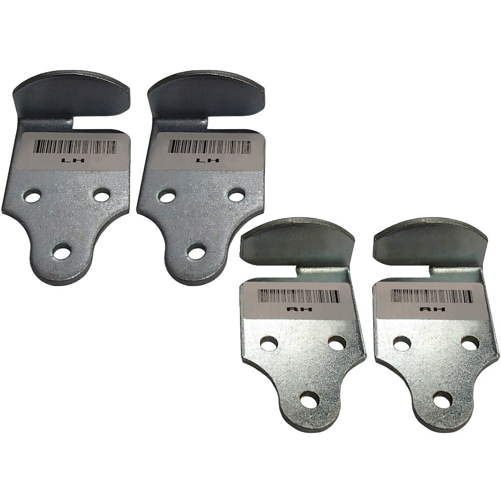 (4) Trailer Utility Wood Sides Latch Rack Stake Body Gates Corner Brackets Set