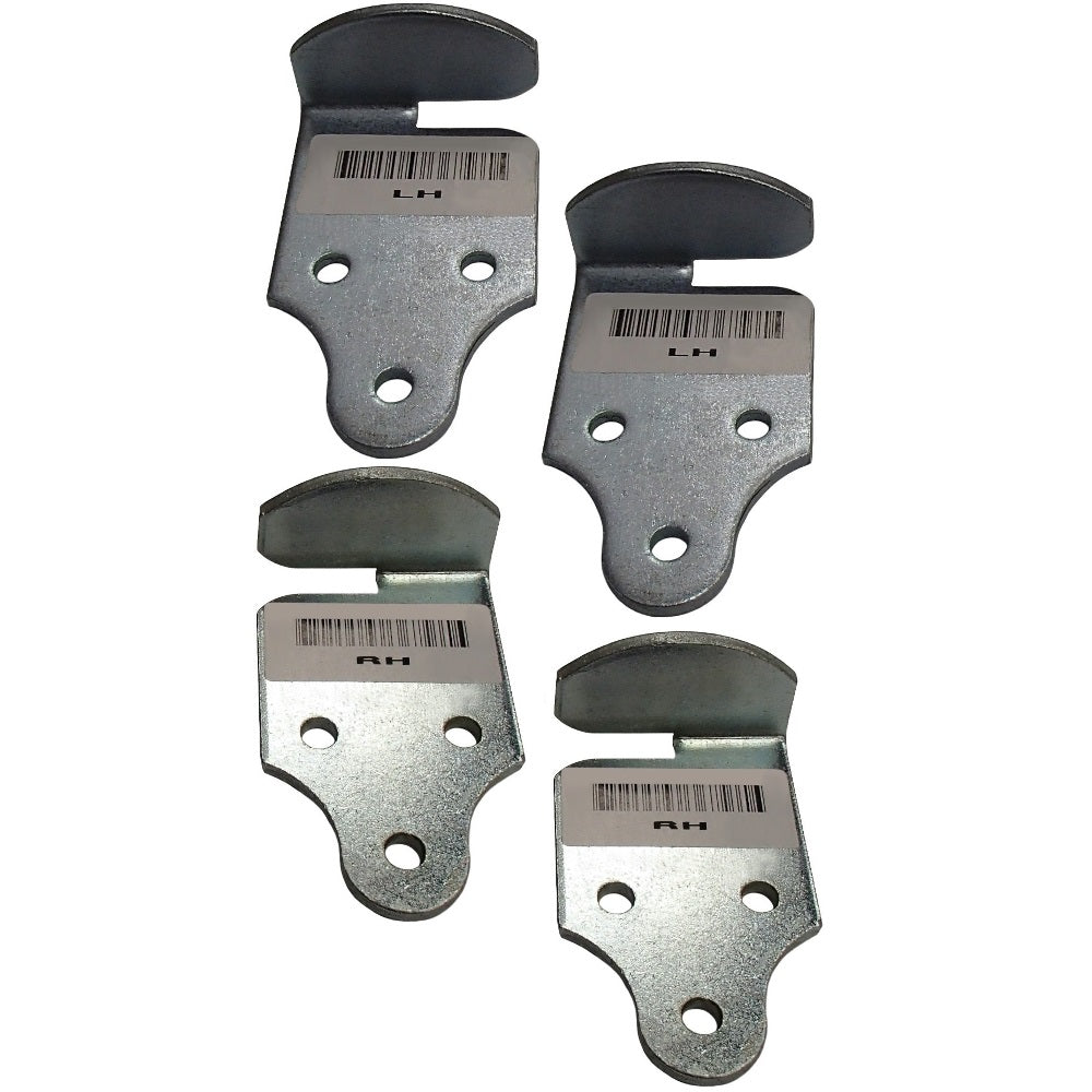 4 PC Utility Trailer Wood Sides Latch Rack Stake Body Gates Corner Brackets