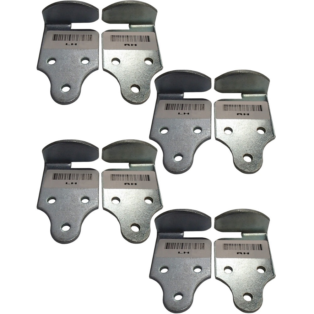 8 PC Utility Trailer Wood Sides Latch Rack Stake Body Gates Corner Brackets