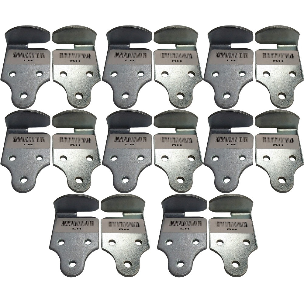 Eight (8) Packs of LH RH Corner Brackets For Utility Trailer Wood Panel Sides