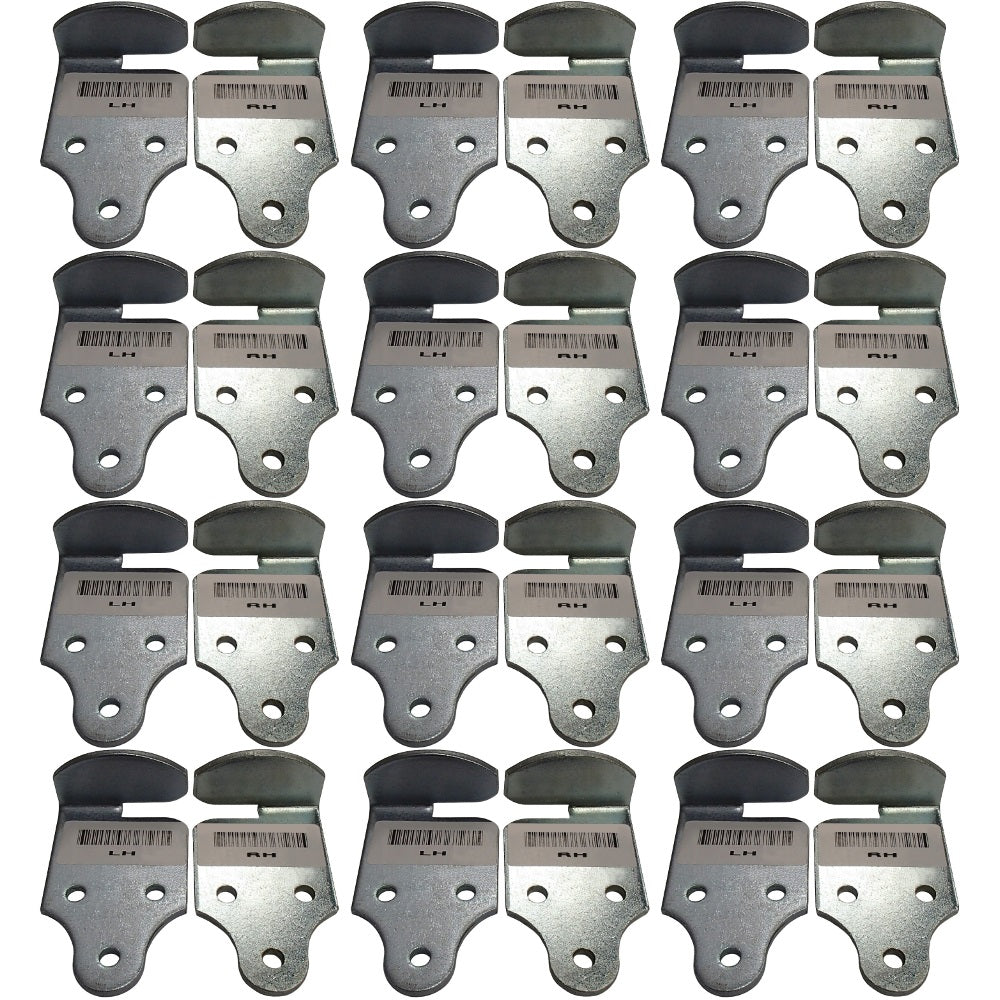 383CB Qty 12:  RH &  LH Latch Rack Corner Bracket Set Fits Universal Products