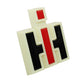 Silver Plastic Front Emblem Fits Case/International Harvester Replaces 120397C1