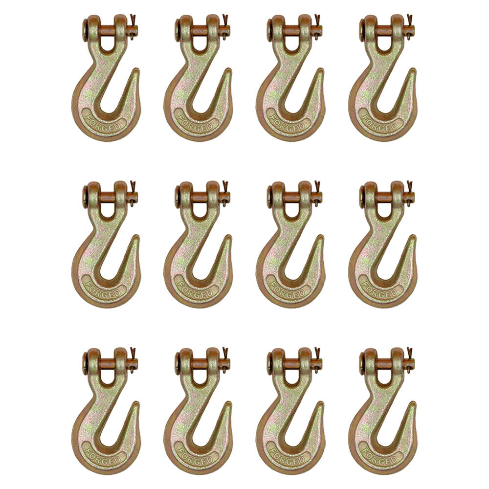 CHG516-12 Clevis Grab Hooks with Pins G70 Transport Forged 4,700 lbs WLL Grade 7