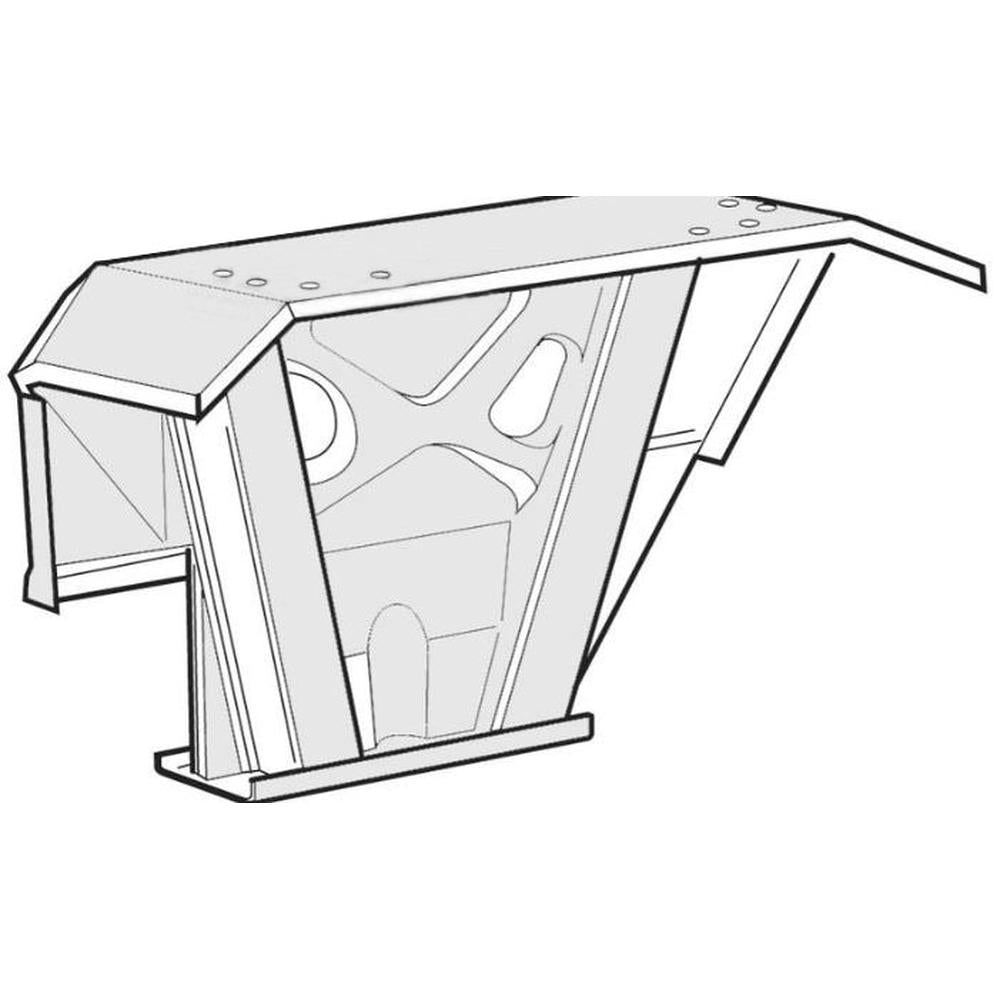 Flat Top Fender - Left Hand Fits Fiat Replaces 4990474