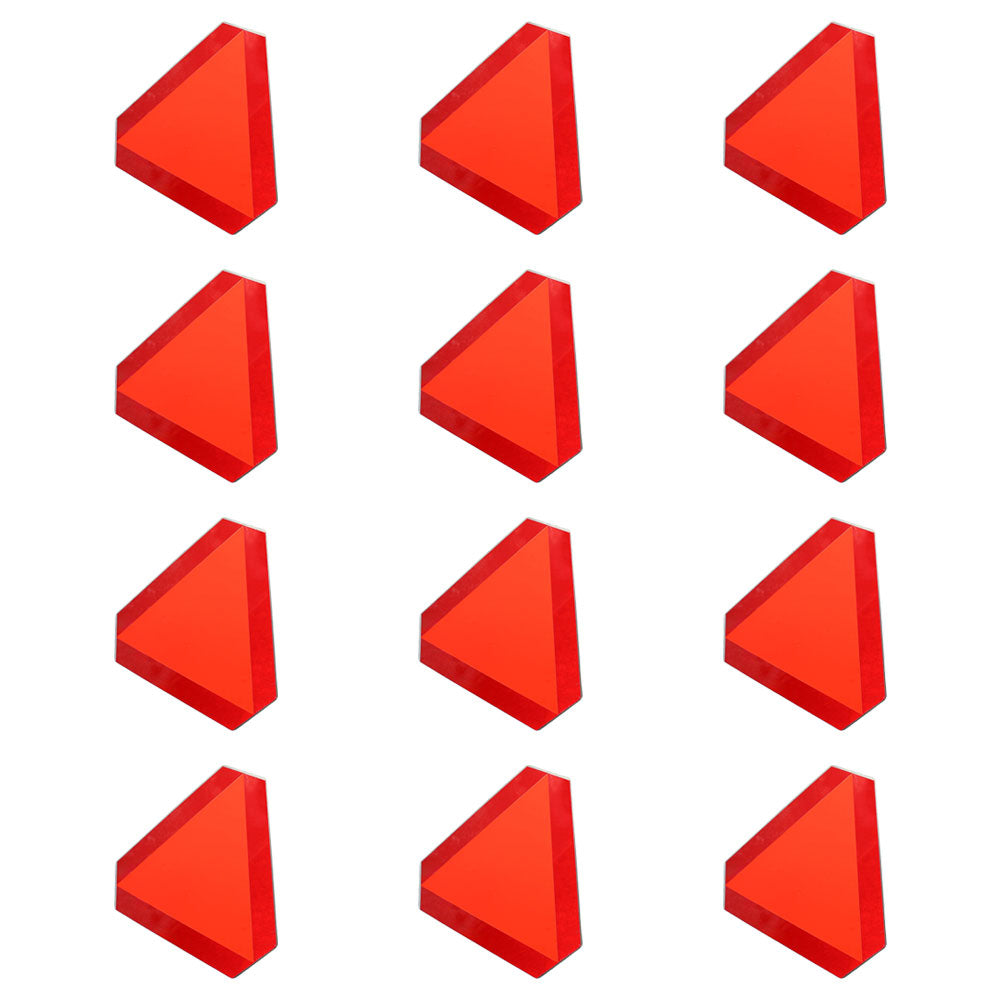 SHN20-0244 Set of 12 Slow Moving Vehicle Signs 16" x 14" with Aluminum Backing