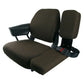 Side Kick Seat, Dark Brown Fabric Fits John Deere Replaces SR8301678