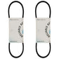 Set of Two Raw Edge Auger Drive Belts 29.25" x 0.375" Fits Toro Power Lite 16"