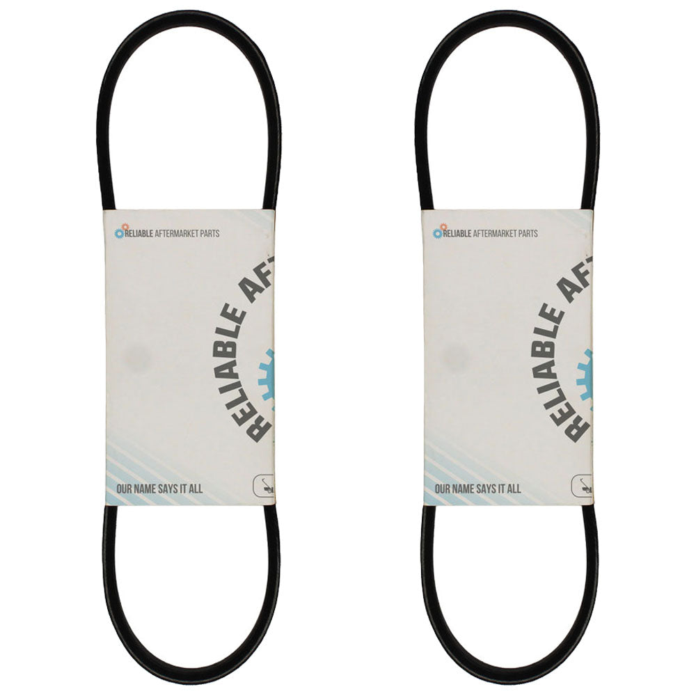 Set of Two Raw Edge Auger Drive Belts 29.25" x 0.375" Fits Toro Power Lite 16"