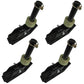 (4) Square Foot Snow Plow Shoe Assemblies for Snowplow Snowblade Skid 09126