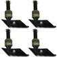 Qty 4: Snow Plow Shoe w/ Square Foot Fits Western Replaces 09126