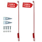 Pair of Snow Plow Blade Marker Guide Stick W/ Flag for Western 59700