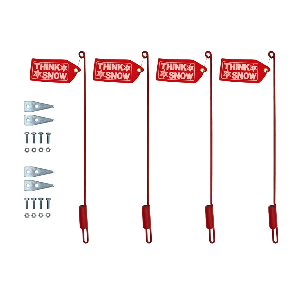 Qty 2: 27" Blade Marker Stick w/ Flag Fits Universal Products Replaces 1308210