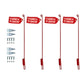 Snow Plow blade Markers Guide Sticks W/ Flags Pair for Western 59700