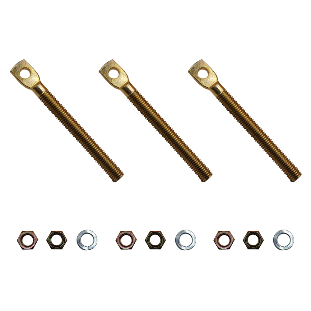 Qty 3: Snow Plow Eyebolt w/ Nuts Fits Boss Replaces 09124