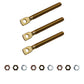 Qty 3: Snow Plow Eyebolt w/ Nuts Fits FISHER Replaces 09124