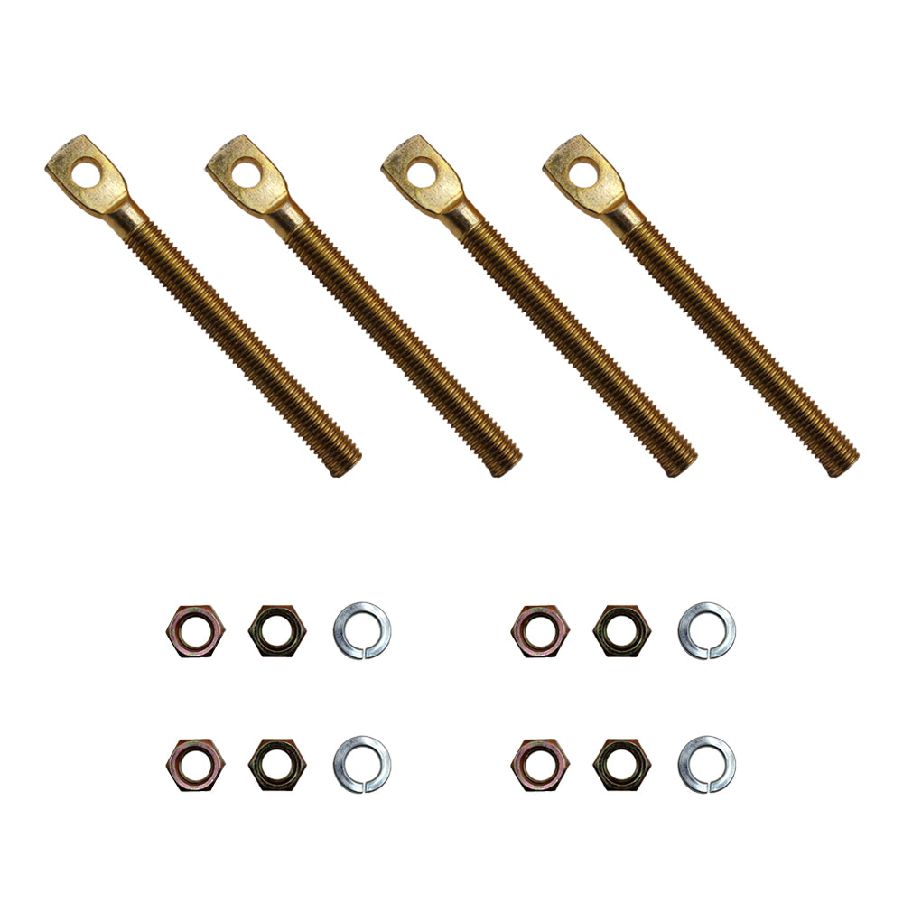 Qty 4: Snow Plow Eyebolt w/ Nuts Fits Sno-Way Replaces 09124