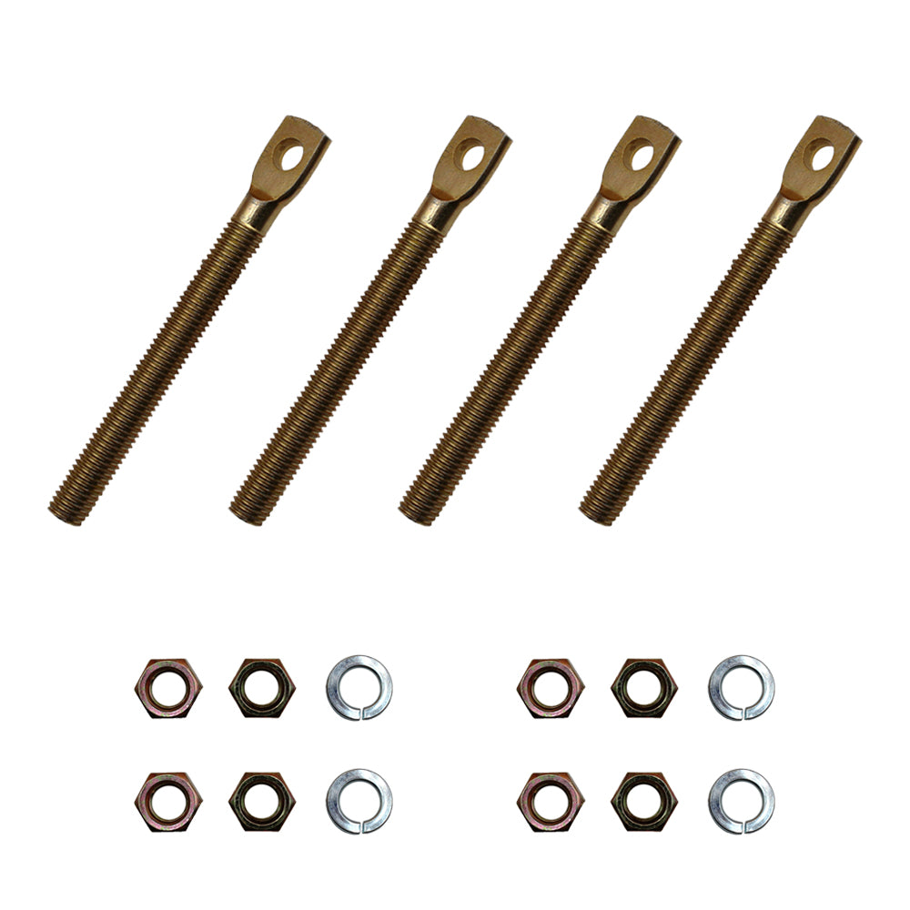 Qty 4: Snow Plow Eyebolt w/ Nuts Fits Western Replaces 09124
