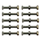 (Pack of 10) Shear Pin Bolt, Nut & Spacer Fits Craftsman 1501216MA Snowblower