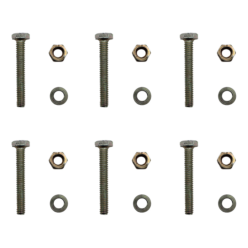 Qty 6: Shear Pin with Nut & Spacer Fits John Deere Replaces STW60-0017_x6