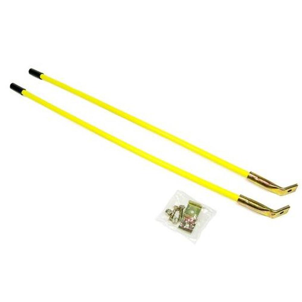 26" Snow Plow Blade Marker Guide Kit Yellow Fits Diamond/Meyer 09916 Snowplow