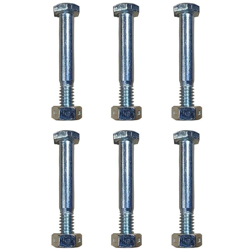 Qty 6: Shear Pins with Nut Fits Homelite Replaces 342449