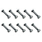 10 Pack Shear Pins with Lock Nuts fits Ariens 532005 53200500