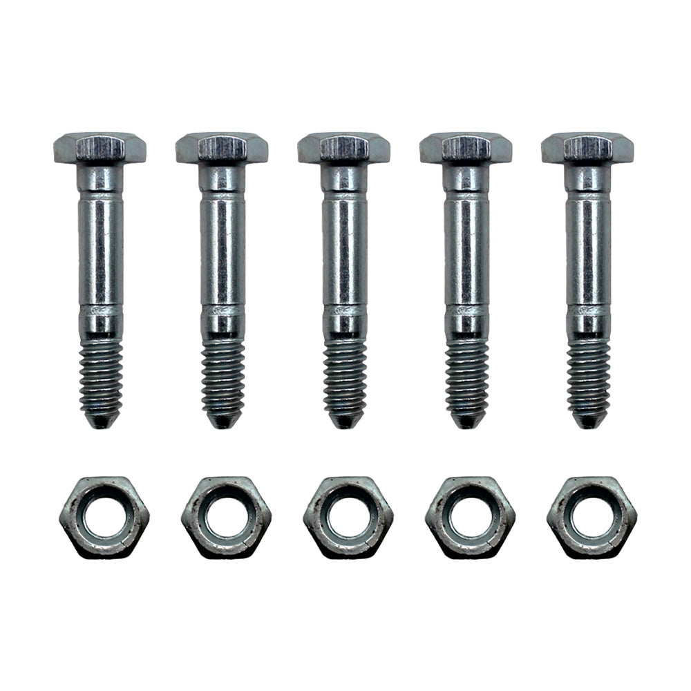 Qty 5: 1-9/16" x 1/4" Shear Pin with Nut
 Fits Ariens Replaces 05907100