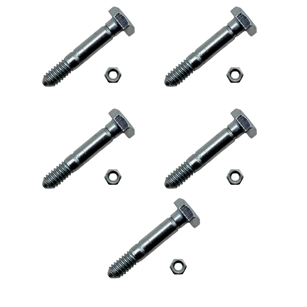 Qty 5: 1-9/16" x 1/4" Shear Pin with Nut
 Fits John Deere Replaces A122156