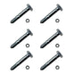 (Pack of 6) Shear Pin Bolt & Nut for Ariens - Gravely 53200500 Snow Blower