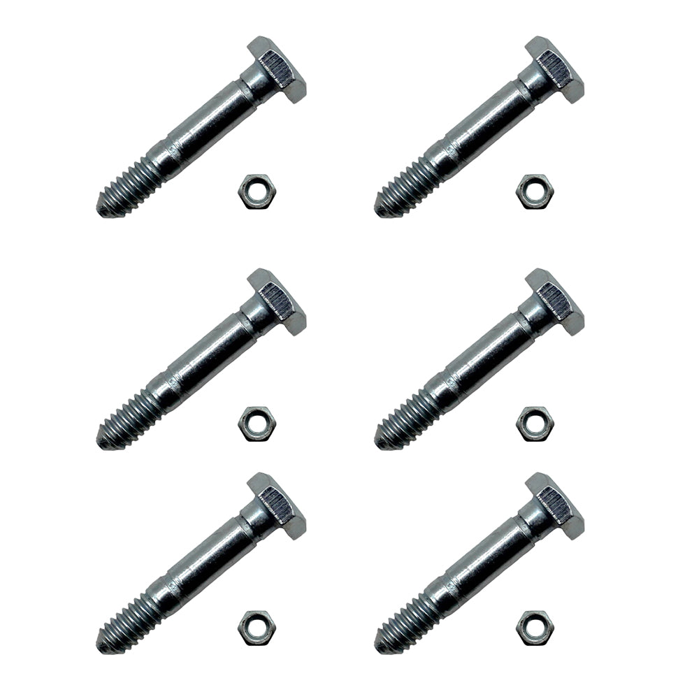 (Pack of 6) Shear Pin Bolt & Nut for Ariens - Gravely 53200500 Snow Blower