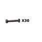 Qty 30: 2-1/8" x 5/16" Shear Pin with Nut Fits Ariens Replaces 51001500