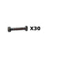 Qty 30: 2-1/8" x 5/16" Shear Pin with Nut Fits Toro Replaces 3285-11