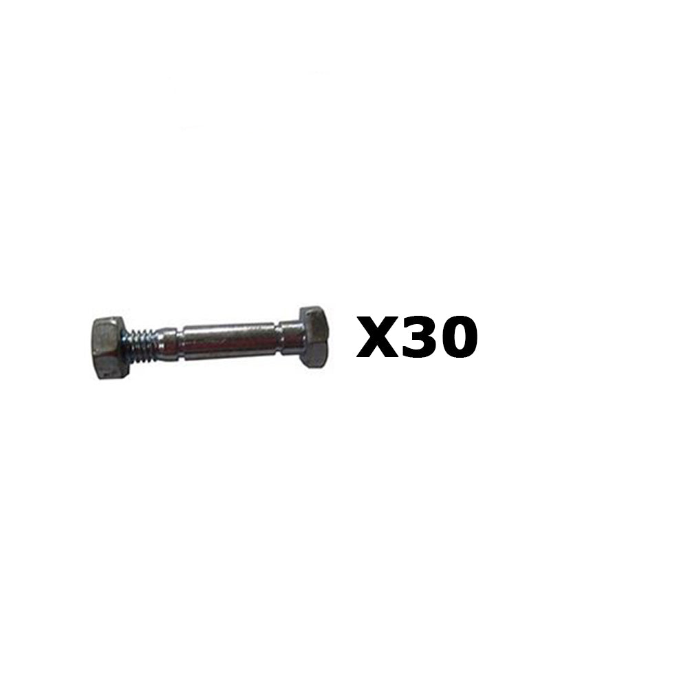 Qty 30: 2-1/8" x 5/16" Shear Pin with Nut Fits Toro Replaces 3285-11