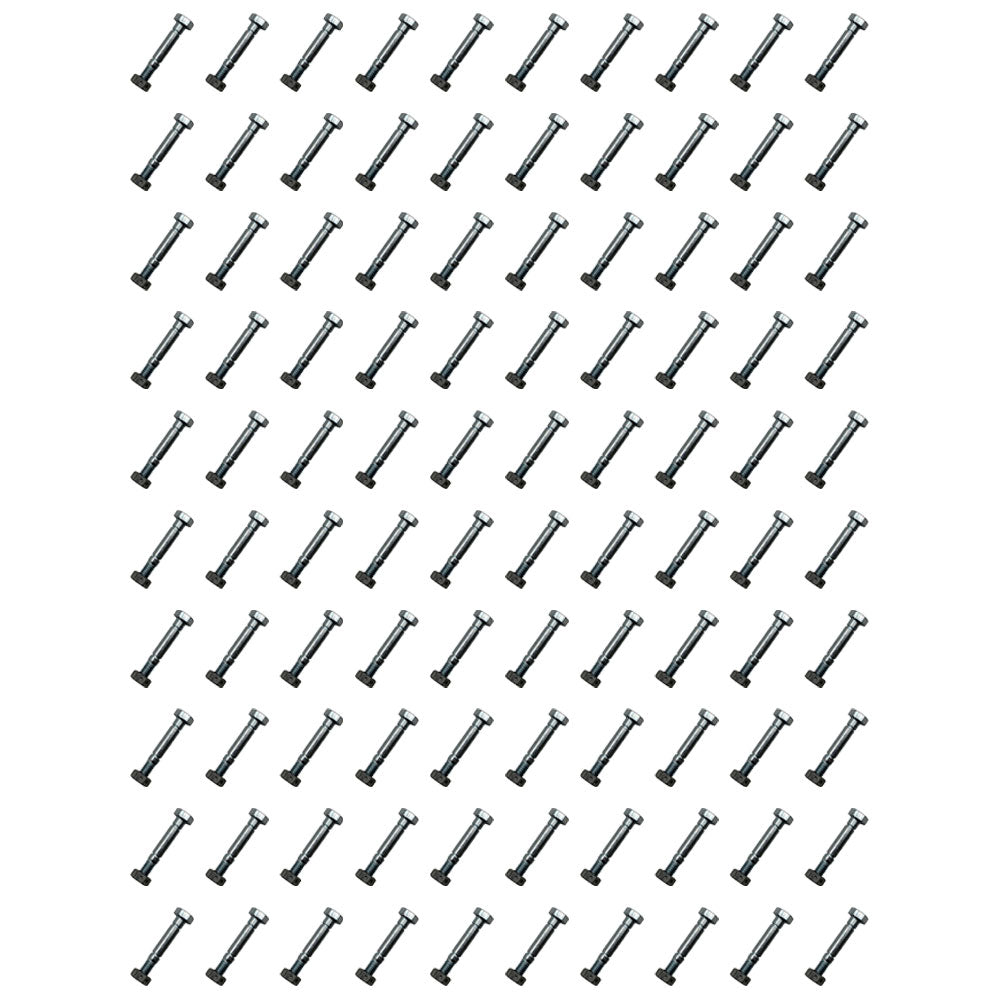 (Pack of 100) Shear Pin Bolt & Nut for Ariens 51001500, 510015, 01019500, 10195