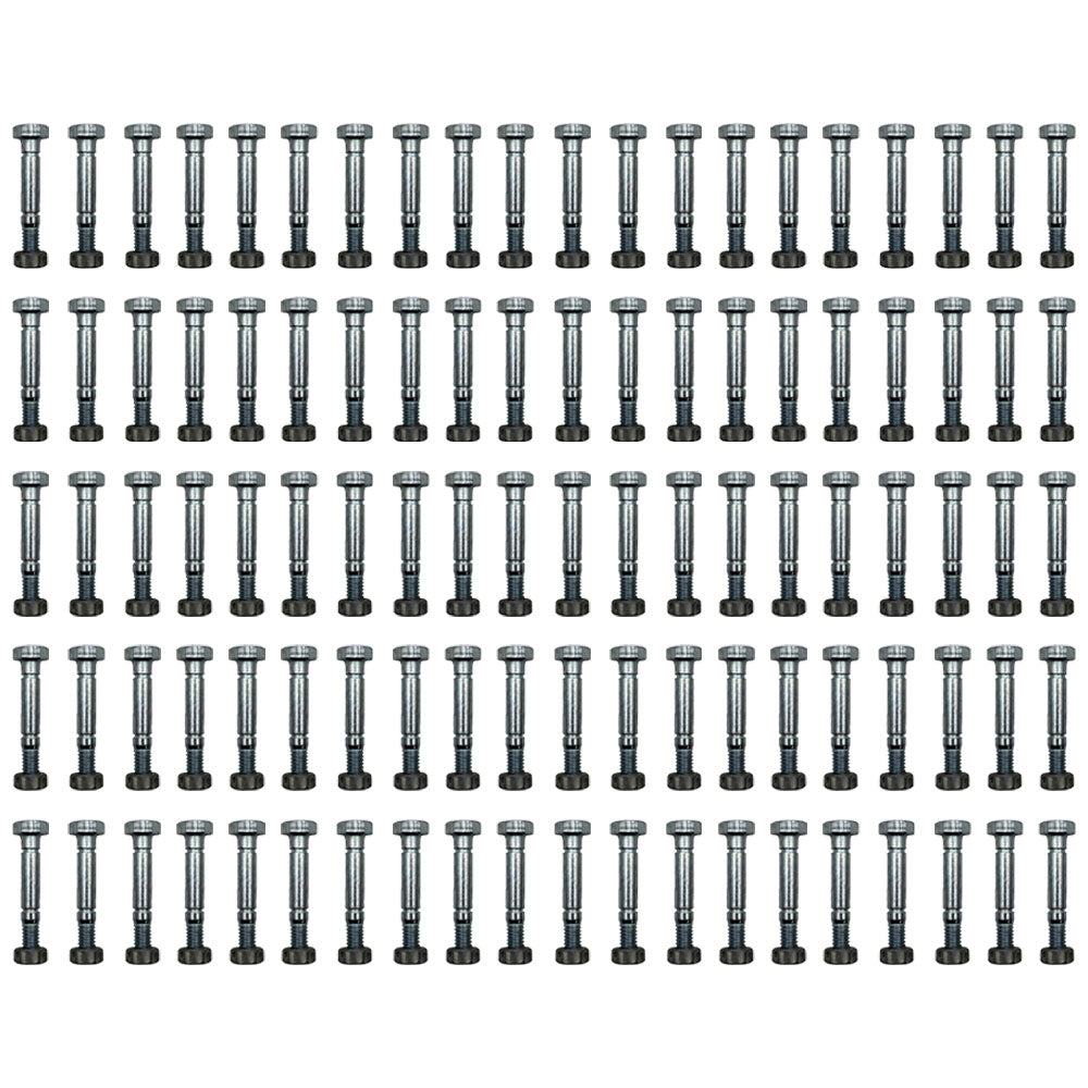 (Pack of 100) Shear Pin Bolt & Nut for Ariens 51001500, 510015, 01019500, 10195