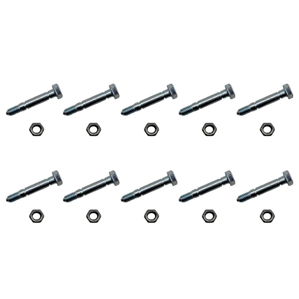 Qty 10: 2-1/8" x 5/16" Shear Pin with Nut Fits Snapper Replaces 13865