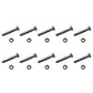 (Pack of 10) Shear Pin Bolt an Nut fits Stiga 1811900201, 9987525712 Snow Blower