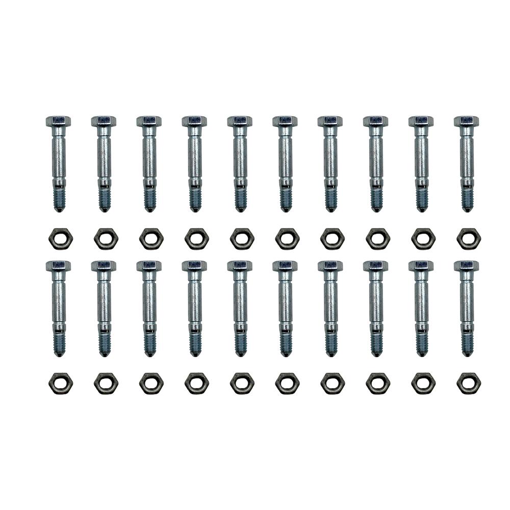 Qty 20: 2-1/8" x 5/16" Shear Pin with Nut Fits Prime Line Replaces 7-04369