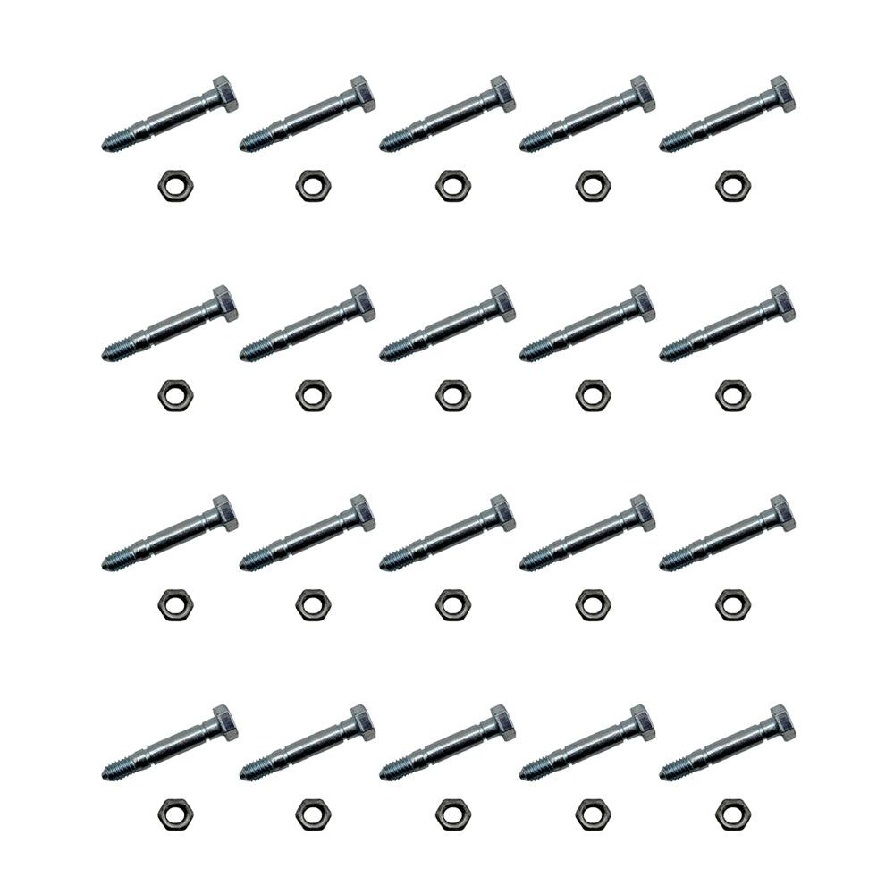 Qty 20: 2-1/8" x 5/16" Shear Pin with Nut Fits John Deere Replaces AM122156